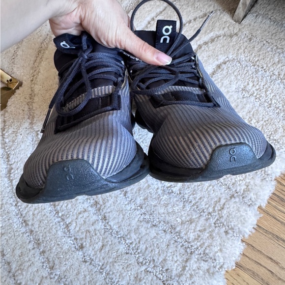 ON Cloudnova Void Black Sneakers In Sz. 8 - Picture 6 of 9